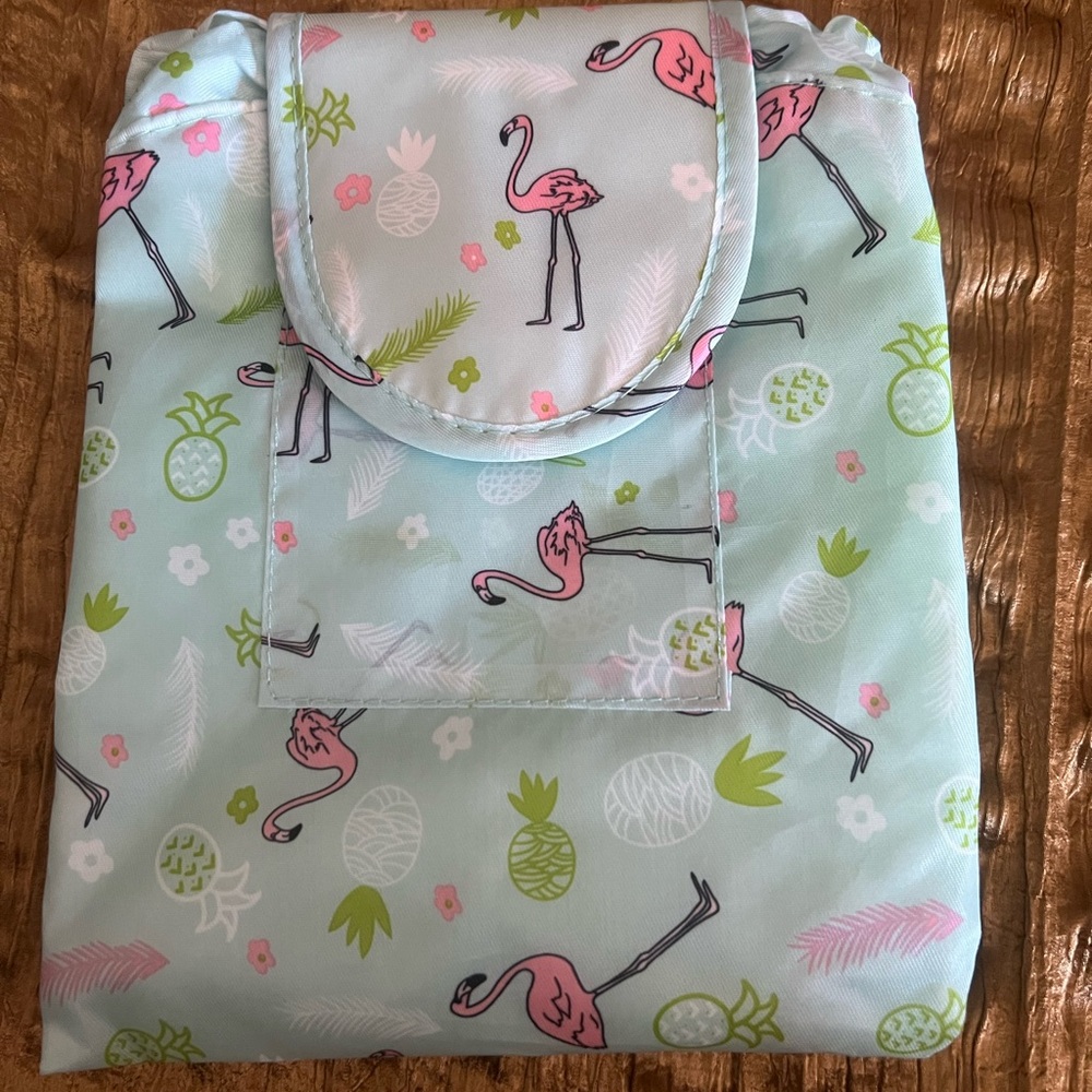 Flamingo Print Cosmetic Bag